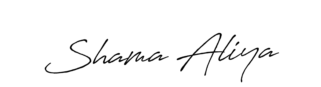 Once you've used our free online signature maker to create your best signature Antro_Vectra_Bolder style, it's time to enjoy all of the benefits that Shama Aliya name signing documents. Shama Aliya signature style 7 images and pictures png