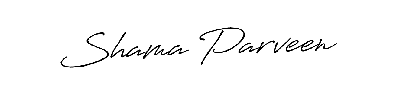 Also You can easily find your signature by using the search form. We will create Shama Parveen name handwritten signature images for you free of cost using Antro_Vectra_Bolder sign style. Shama Parveen signature style 7 images and pictures png