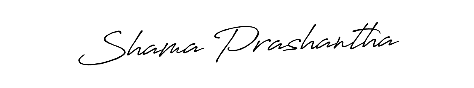 Use a signature maker to create a handwritten signature online. With this signature software, you can design (Antro_Vectra_Bolder) your own signature for name Shama Prashantha. Shama Prashantha signature style 7 images and pictures png