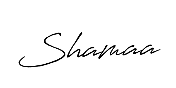 Shamaa stylish signature style. Best Handwritten Sign (Antro_Vectra_Bolder) for my name. Handwritten Signature Collection Ideas for my name Shamaa. Shamaa signature style 7 images and pictures png