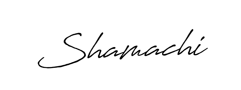 Create a beautiful signature design for name Shamachi. With this signature (Antro_Vectra_Bolder) fonts, you can make a handwritten signature for free. Shamachi signature style 7 images and pictures png
