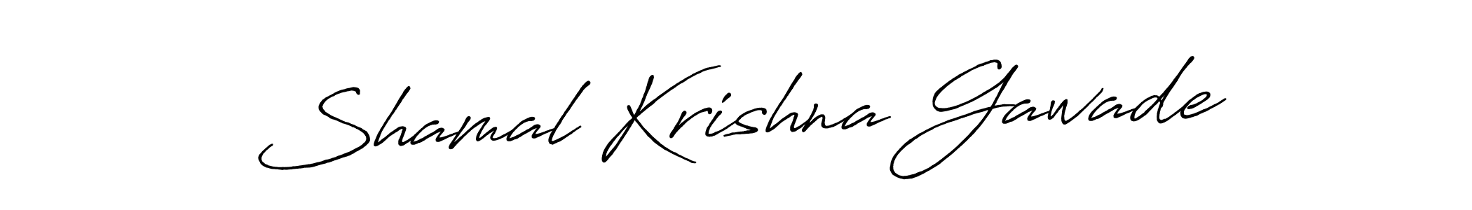 How to make Shamal Krishna Gawade signature? Antro_Vectra_Bolder is a professional autograph style. Create handwritten signature for Shamal Krishna Gawade name. Shamal Krishna Gawade signature style 7 images and pictures png