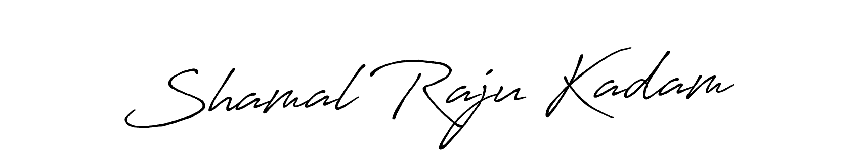 You should practise on your own different ways (Antro_Vectra_Bolder) to write your name (Shamal Raju Kadam) in signature. don't let someone else do it for you. Shamal Raju Kadam signature style 7 images and pictures png