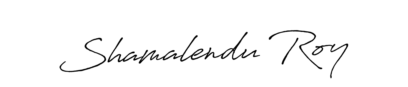 Design your own signature with our free online signature maker. With this signature software, you can create a handwritten (Antro_Vectra_Bolder) signature for name Shamalendu Roy. Shamalendu Roy signature style 7 images and pictures png
