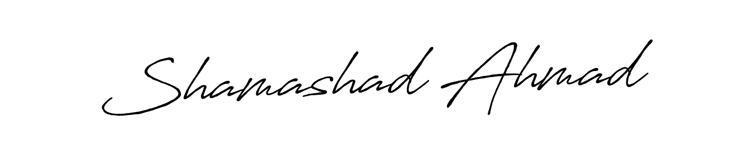 Also we have Shamashad Ahmad name is the best signature style. Create professional handwritten signature collection using Antro_Vectra_Bolder autograph style. Shamashad Ahmad signature style 7 images and pictures png