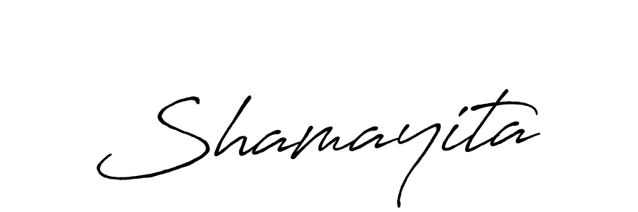 Shamayita stylish signature style. Best Handwritten Sign (Antro_Vectra_Bolder) for my name. Handwritten Signature Collection Ideas for my name Shamayita. Shamayita signature style 7 images and pictures png