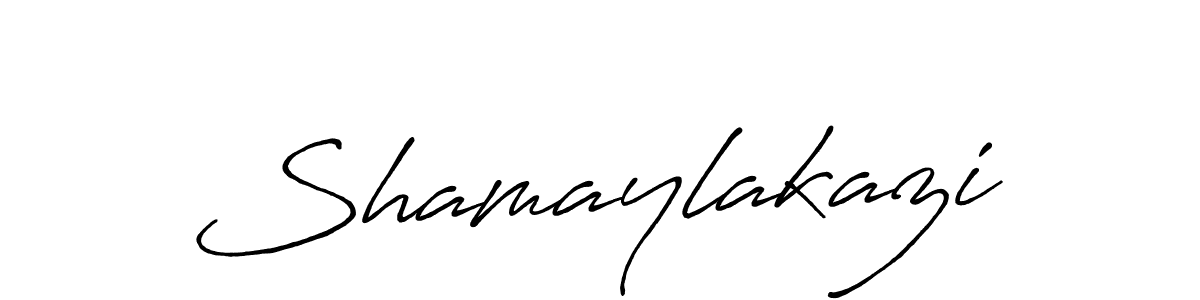 if you are searching for the best signature style for your name Shamaylakazi. so please give up your signature search. here we have designed multiple signature styles  using Antro_Vectra_Bolder. Shamaylakazi signature style 7 images and pictures png