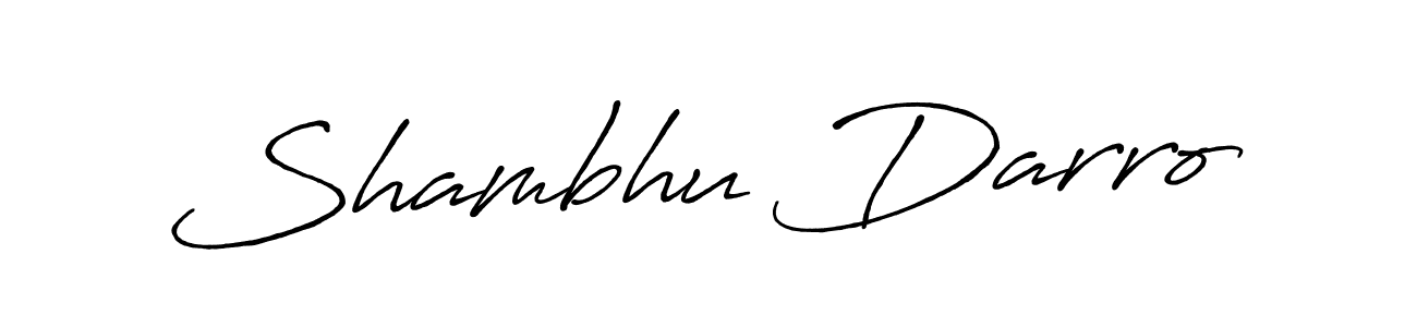 Create a beautiful signature design for name Shambhu Darro. With this signature (Antro_Vectra_Bolder) fonts, you can make a handwritten signature for free. Shambhu Darro signature style 7 images and pictures png