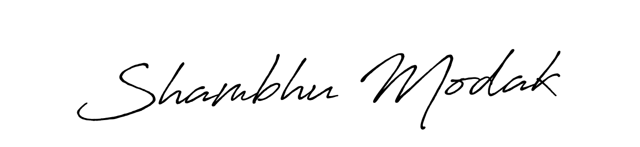 How to make Shambhu Modak signature? Antro_Vectra_Bolder is a professional autograph style. Create handwritten signature for Shambhu Modak name. Shambhu Modak signature style 7 images and pictures png