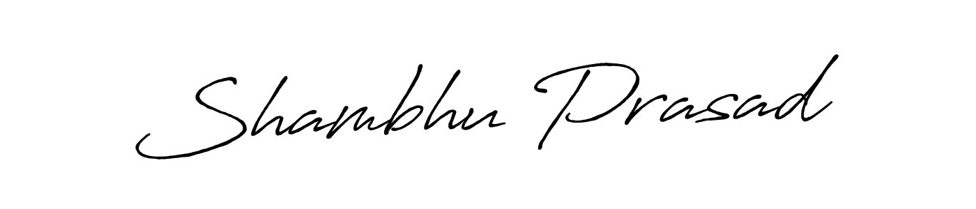 Shambhu Prasad stylish signature style. Best Handwritten Sign (Antro_Vectra_Bolder) for my name. Handwritten Signature Collection Ideas for my name Shambhu Prasad. Shambhu Prasad signature style 7 images and pictures png