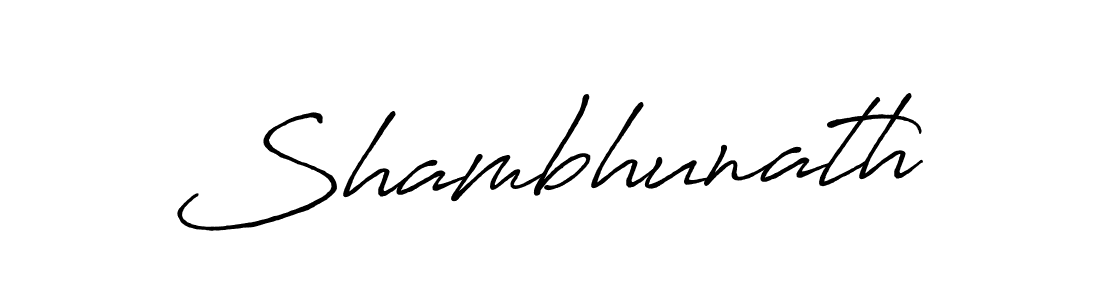 How to make Shambhunath signature? Antro_Vectra_Bolder is a professional autograph style. Create handwritten signature for Shambhunath name. Shambhunath signature style 7 images and pictures png
