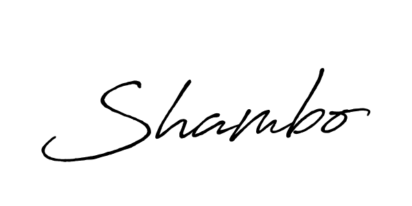 Design your own signature with our free online signature maker. With this signature software, you can create a handwritten (Antro_Vectra_Bolder) signature for name Shambo. Shambo signature style 7 images and pictures png