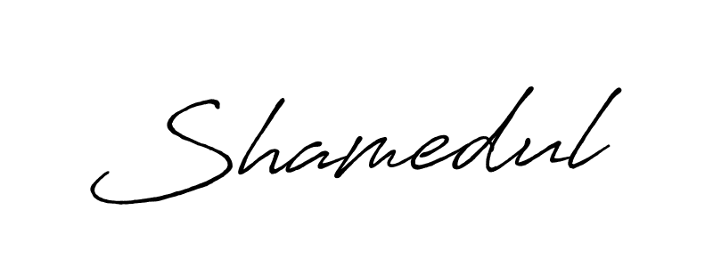 Make a beautiful signature design for name Shamedul. Use this online signature maker to create a handwritten signature for free. Shamedul signature style 7 images and pictures png