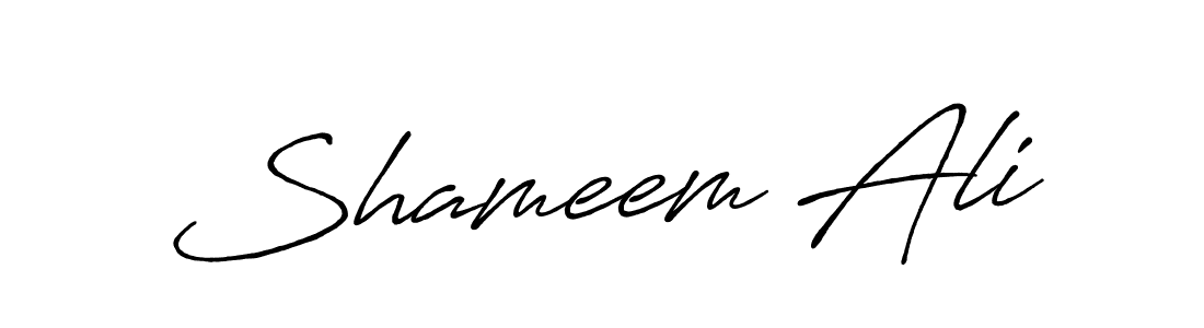 Shameem Ali stylish signature style. Best Handwritten Sign (Antro_Vectra_Bolder) for my name. Handwritten Signature Collection Ideas for my name Shameem Ali. Shameem Ali signature style 7 images and pictures png