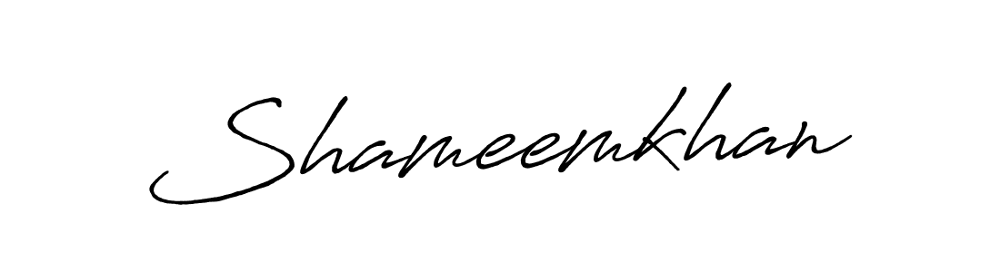 Design your own signature with our free online signature maker. With this signature software, you can create a handwritten (Antro_Vectra_Bolder) signature for name Shameemkhan. Shameemkhan signature style 7 images and pictures png