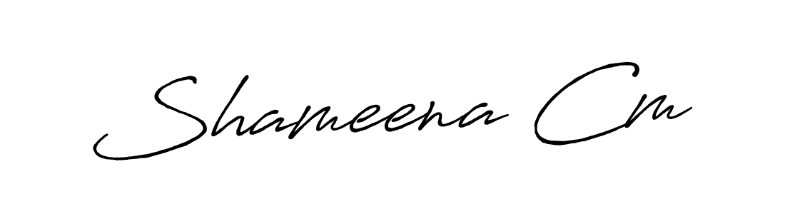The best way (Antro_Vectra_Bolder) to make a short signature is to pick only two or three words in your name. The name Shameena Cm include a total of six letters. For converting this name. Shameena Cm signature style 7 images and pictures png