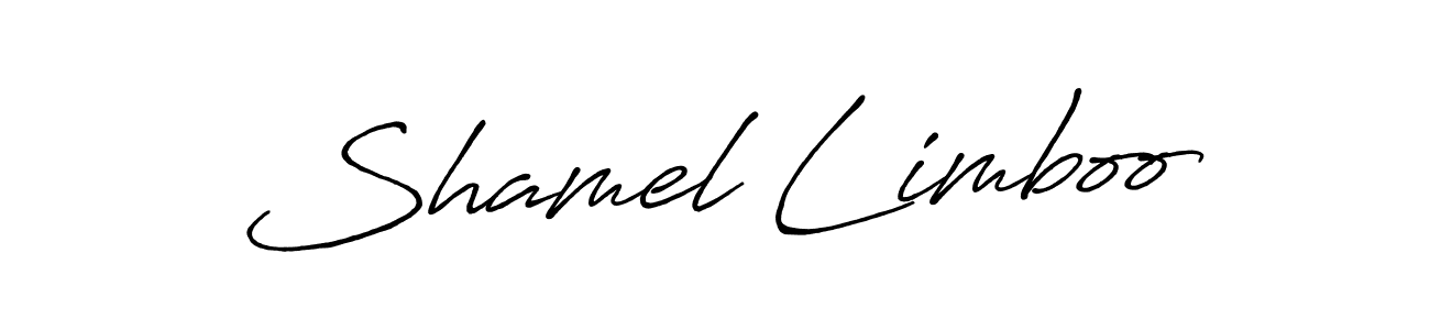 Here are the top 10 professional signature styles for the name Shamel Limboo. These are the best autograph styles you can use for your name. Shamel Limboo signature style 7 images and pictures png