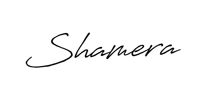 The best way (Antro_Vectra_Bolder) to make a short signature is to pick only two or three words in your name. The name Shamera include a total of six letters. For converting this name. Shamera signature style 7 images and pictures png