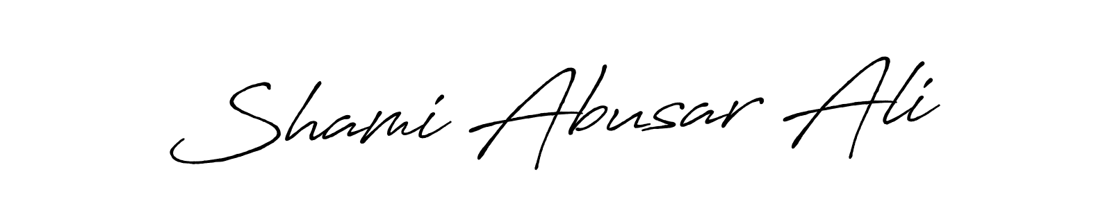 How to Draw Shami Abusar Ali signature style? Antro_Vectra_Bolder is a latest design signature styles for name Shami Abusar Ali. Shami Abusar Ali signature style 7 images and pictures png