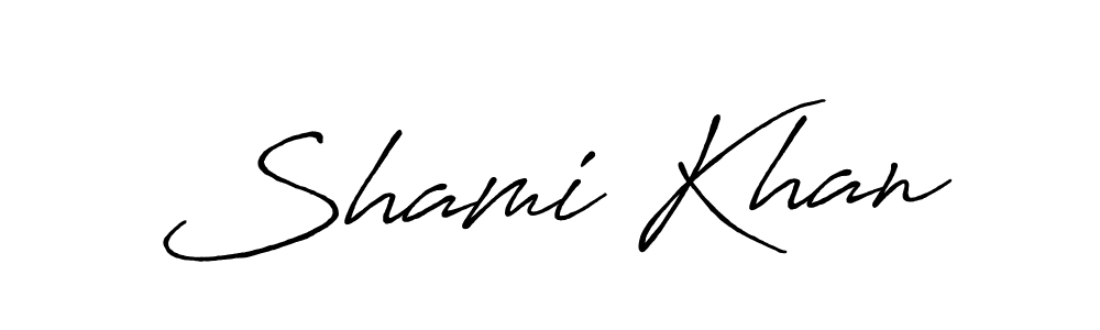 How to make Shami Khan signature? Antro_Vectra_Bolder is a professional autograph style. Create handwritten signature for Shami Khan name. Shami Khan signature style 7 images and pictures png
