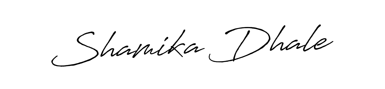 It looks lik you need a new signature style for name Shamika Dhale. Design unique handwritten (Antro_Vectra_Bolder) signature with our free signature maker in just a few clicks. Shamika Dhale signature style 7 images and pictures png