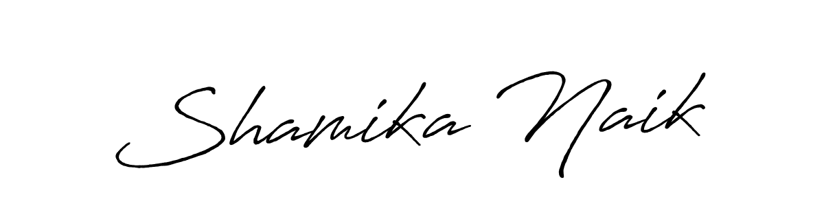 Also we have Shamika Naik name is the best signature style. Create professional handwritten signature collection using Antro_Vectra_Bolder autograph style. Shamika Naik signature style 7 images and pictures png