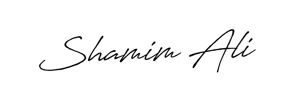 You should practise on your own different ways (Antro_Vectra_Bolder) to write your name (Shamim Ali) in signature. don't let someone else do it for you. Shamim Ali signature style 7 images and pictures png