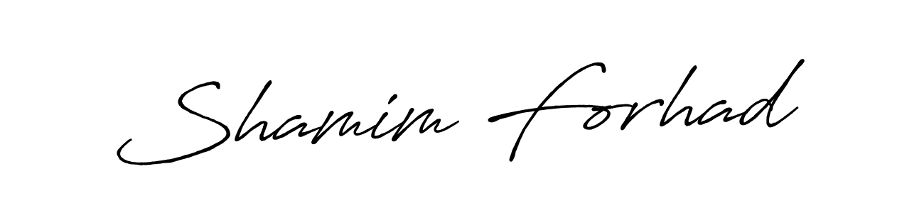 Make a beautiful signature design for name Shamim Forhad. Use this online signature maker to create a handwritten signature for free. Shamim Forhad signature style 7 images and pictures png