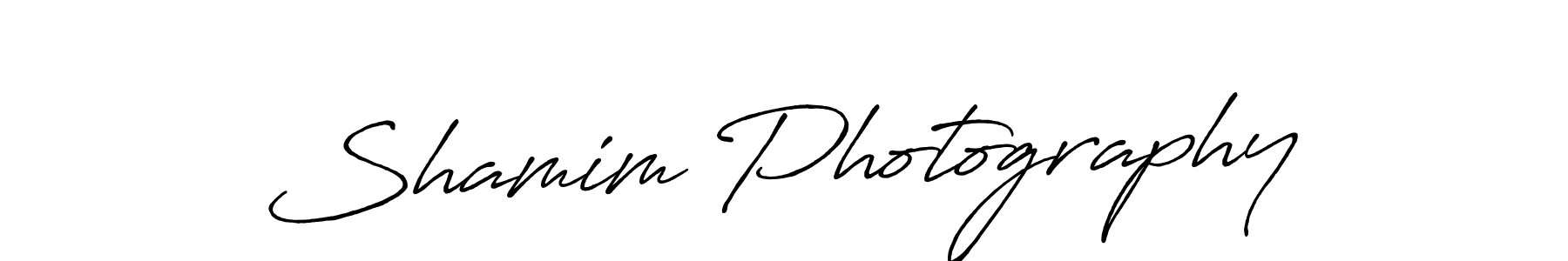 Shamim Photography stylish signature style. Best Handwritten Sign (Antro_Vectra_Bolder) for my name. Handwritten Signature Collection Ideas for my name Shamim Photography. Shamim Photography signature style 7 images and pictures png