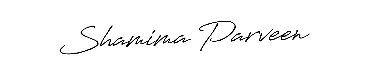 How to make Shamima Parveen signature? Antro_Vectra_Bolder is a professional autograph style. Create handwritten signature for Shamima Parveen name. Shamima Parveen signature style 7 images and pictures png