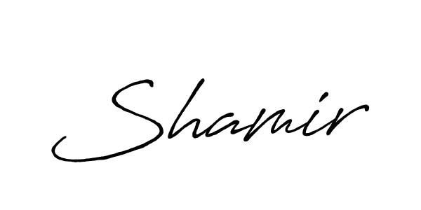 Design your own signature with our free online signature maker. With this signature software, you can create a handwritten (Antro_Vectra_Bolder) signature for name Shamir. Shamir signature style 7 images and pictures png