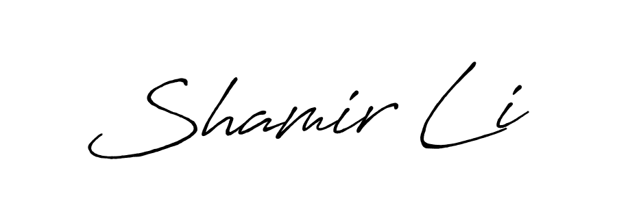 Make a short Shamir Li signature style. Manage your documents anywhere anytime using Antro_Vectra_Bolder. Create and add eSignatures, submit forms, share and send files easily. Shamir Li signature style 7 images and pictures png