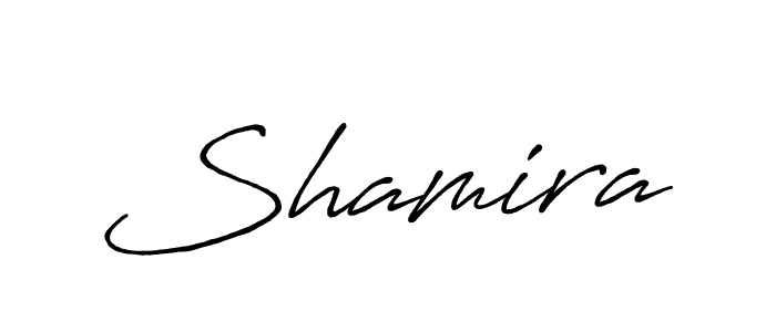 Create a beautiful signature design for name Shamira. With this signature (Antro_Vectra_Bolder) fonts, you can make a handwritten signature for free. Shamira signature style 7 images and pictures png