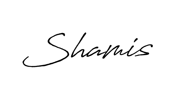 The best way (Antro_Vectra_Bolder) to make a short signature is to pick only two or three words in your name. The name Shamis include a total of six letters. For converting this name. Shamis signature style 7 images and pictures png