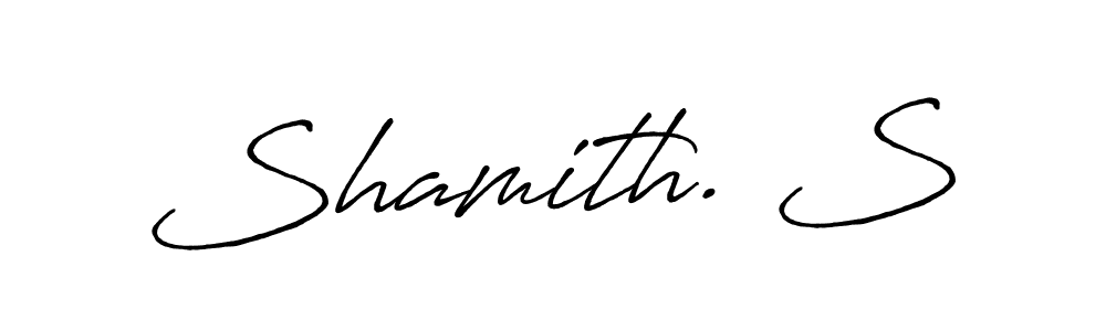 if you are searching for the best signature style for your name Shamith. S. so please give up your signature search. here we have designed multiple signature styles  using Antro_Vectra_Bolder. Shamith. S signature style 7 images and pictures png