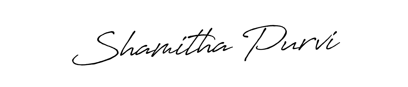 Also we have Shamitha Purvi name is the best signature style. Create professional handwritten signature collection using Antro_Vectra_Bolder autograph style. Shamitha Purvi signature style 7 images and pictures png