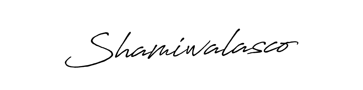 Similarly Antro_Vectra_Bolder is the best handwritten signature design. Signature creator online .You can use it as an online autograph creator for name Shamiwalasco. Shamiwalasco signature style 7 images and pictures png