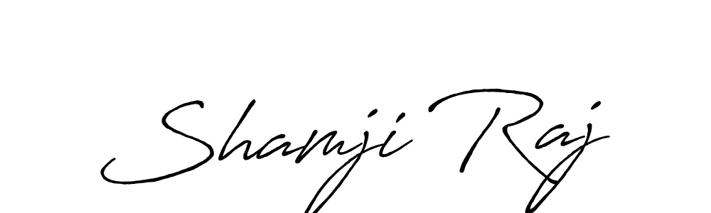 Design your own signature with our free online signature maker. With this signature software, you can create a handwritten (Antro_Vectra_Bolder) signature for name Shamji Raj. Shamji Raj signature style 7 images and pictures png