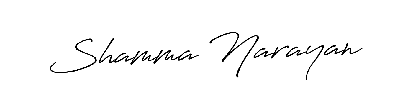 Also You can easily find your signature by using the search form. We will create Shamma Narayan name handwritten signature images for you free of cost using Antro_Vectra_Bolder sign style. Shamma Narayan signature style 7 images and pictures png