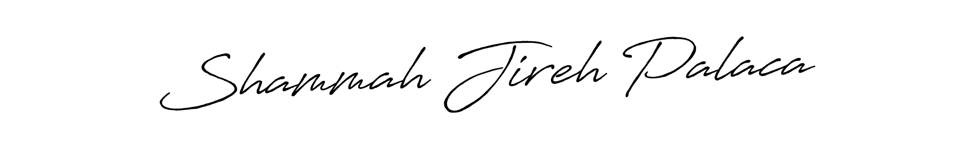 Make a beautiful signature design for name Shammah Jireh Palaca. With this signature (Antro_Vectra_Bolder) style, you can create a handwritten signature for free. Shammah Jireh Palaca signature style 7 images and pictures png