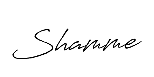 How to make Shamme name signature. Use Antro_Vectra_Bolder style for creating short signs online. This is the latest handwritten sign. Shamme signature style 7 images and pictures png