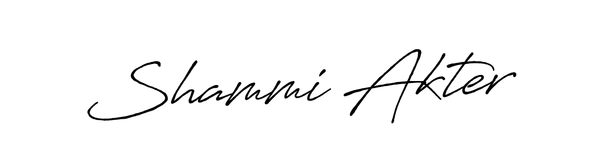 Make a beautiful signature design for name Shammi Akter. Use this online signature maker to create a handwritten signature for free. Shammi Akter signature style 7 images and pictures png