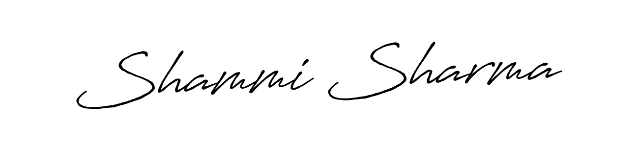 Use a signature maker to create a handwritten signature online. With this signature software, you can design (Antro_Vectra_Bolder) your own signature for name Shammi Sharma. Shammi Sharma signature style 7 images and pictures png