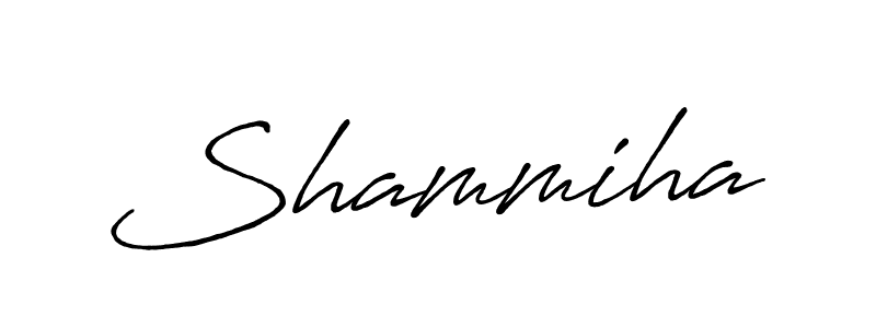 Use a signature maker to create a handwritten signature online. With this signature software, you can design (Antro_Vectra_Bolder) your own signature for name Shammiha. Shammiha signature style 7 images and pictures png