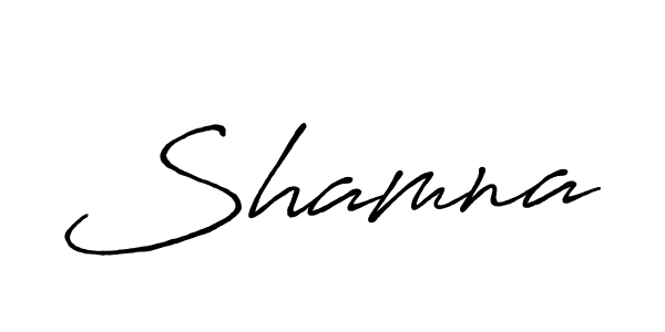 Shamna stylish signature style. Best Handwritten Sign (Antro_Vectra_Bolder) for my name. Handwritten Signature Collection Ideas for my name Shamna. Shamna signature style 7 images and pictures png