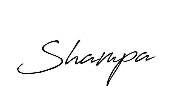 Create a beautiful signature design for name Shampa. With this signature (Antro_Vectra_Bolder) fonts, you can make a handwritten signature for free. Shampa signature style 7 images and pictures png