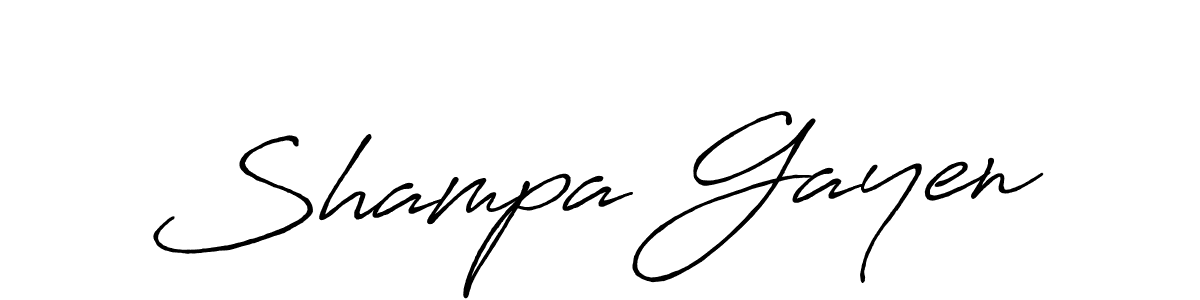 Use a signature maker to create a handwritten signature online. With this signature software, you can design (Antro_Vectra_Bolder) your own signature for name Shampa Gayen. Shampa Gayen signature style 7 images and pictures png