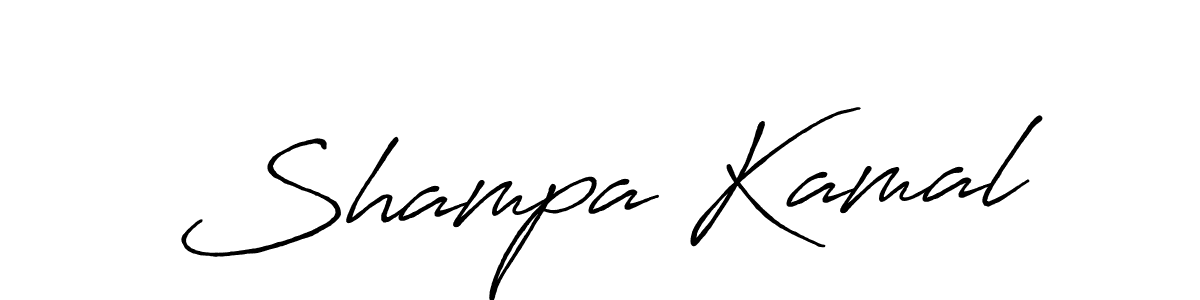 Similarly Antro_Vectra_Bolder is the best handwritten signature design. Signature creator online .You can use it as an online autograph creator for name Shampa Kamal. Shampa Kamal signature style 7 images and pictures png