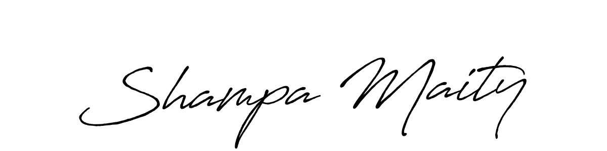 Make a beautiful signature design for name Shampa Maity. With this signature (Antro_Vectra_Bolder) style, you can create a handwritten signature for free. Shampa Maity signature style 7 images and pictures png