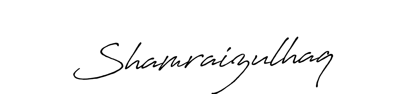 You should practise on your own different ways (Antro_Vectra_Bolder) to write your name (Shamraizulhaq) in signature. don't let someone else do it for you. Shamraizulhaq signature style 7 images and pictures png